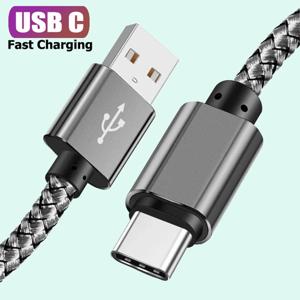 USB A 타입 C 충전 케이블 2A 고속 충전 나일론 데이터 케이블 1M 2M 3M 안드로이드 화웨이 삼성 타입C 휴대폰 충전 장치용
