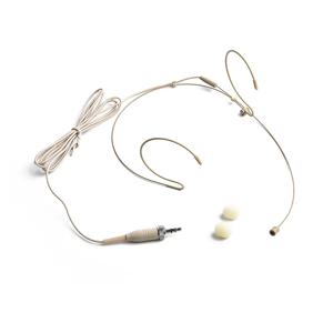 베이지색 이중 귀고리 헤드셋 마이크 헤드 마이크 3 핀 AKG 4 핀 XLR 플러그 ForShure 무선 마이크 커버 액세서리