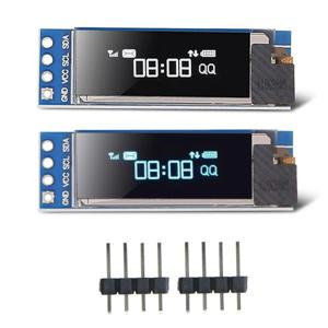 0.91 인치 6Pin IIC I2C SPI 인터페이스 OLED 흰색 LCD 디스플레이 모듈 Arduino Raspberry Pi SMT32 용 0.91 