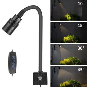 슈퍼 슬림 LED 수족관 조명 조명 식물 성장 조명 USB-5V 3W 수생 식물 조명 물고기 탱크용 방수 클립온 램프
