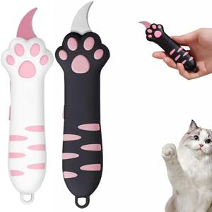 고양이 발 모양 접이식 유틸리티 나이프, 휴대용 리바운드 박스 커터, 부드럽게 떼어내는 언박싱 도구, 소녀들을 위한 귀여운 미니 패키지 오프너