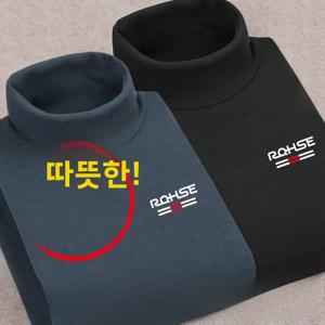 두꺼운 양털 보온 남성용 발열 내의 긴팔 티셔츠 하프 하이 칼라 베이스 레이어 가을 겨울 홈웨어