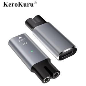 Kerokuru 5V Type-C 면도기 어댑터 충전기 변환기 필립스 Norelco OneBlade QP2724 QP2834 QP1424 QP1924 QP4631 면도기에 적합