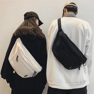 캐주얼 크로스바디 백 대용량 남성용 레저 가슴 가방 여성용 싱글 숄더백 트렌디한 일본 브랜드 백팩 학생 허리 가방