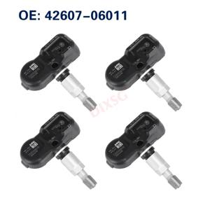 4PCS TPMS 타이어 압력 센서 42607-06011 Scion Toyota Corolla Rav4 Prius Lexus ES350 RX350 PMV-107J / 42607-33021