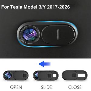 테슬라 모델 Y 주니퍼 2025 모델 3 차량용 카메라 커버 웹캠 슬라이드 차단기 1/3/5개 태블릿 PC 노트북 아이패드 호환