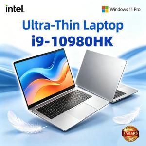 휴대용 노트북 PC 15.6인치 인텔 i9-10980HK 32GB 램 2TB SSD 윈도우 11 프로 홈 게이밍 오피스 비즈니스 컴퓨터 고성능