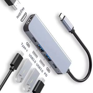 USB C 허브에서 4K HDMI 호환 USB 3.0 2.0 타입 C PD 충전 도크로 맥북 아이패드 삼성 S10 덱스 TV 마우스 키보드 U 디스크용