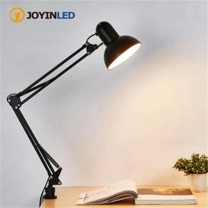 LED 램프 클램프 포함 빈티지 휴대용 램프, 책 읽기 접이식 쓰기 연구 조명 기구, 네일 매니큐어 테이블용