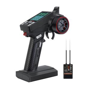 HOTRC CT-8A 8채널 스마트 원격 제어 영어 디스플레이 컬러 스크린 2.4GHz RC 자동차 드리프트 레이싱 트럭 버기 보트