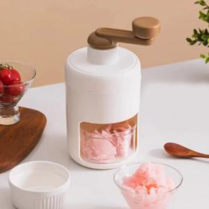 가정용 DIY 슬러시 스노우 콘 메이커 휴대용 핸드 크랭크 스테인레스 스틸 블레이드 주방용 수동 얼음 면도기 기계