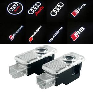 아우디 A3 A4 B8 8P 8V A6 C7 A5 Q5 B7 B6 B9 SLINE 콰트로 RS Q3 Q7 S3 S4 S5 S6 S8 차량 도어 웰컴 라이트 LED HD 프로젝터 램프