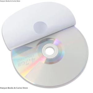 무광택 접착식 디스크 라벨 - CD/DVD용 인쇄 가능한 스티커 100팩, CD/DVD 보관, 긁힘 방지/마모 방지