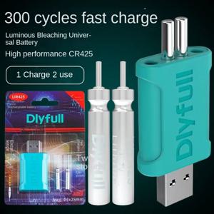 CR425 USB 충전식 전자 부표 태클 2홀 낚시 플로트 배터리 호수 강 발광 보버 전자 플로트 배터리