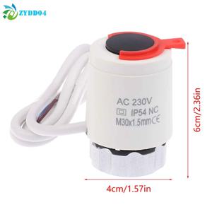 ● 230VAC NC 밸브 N58A IP54 전기 열 액추에이터 라디에이터 매니폴드 바닥 난방 전기 난방 확장 밸브