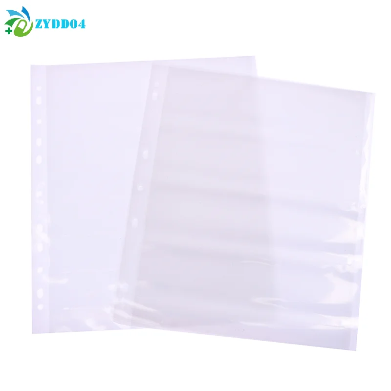 ● 10pcs 135/120 네거티브 필름 보관 페이지 무산성 가방 흑백 컬러 필름 슬라이드 보존 페이지 무산성 필름 가방