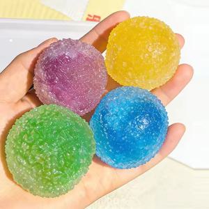 감각 스트레스 해소용 재사용 가능 슬러시 스퀴즈 볼, 바삭바삭한 소리가 나는 창의적인 모양 만들기 가능한 피젯 퍼티