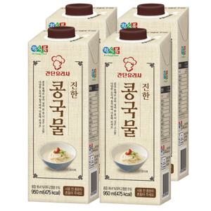 정식품 진한 콩국물 950ml 4개