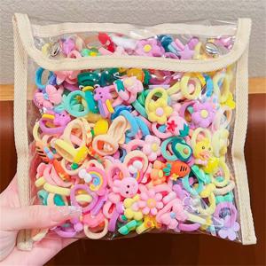 머리끈 고무줄 어린이 머리끈 아기 여자아이 머리끈은 머리가 아프지 않아요 여자아이 고무줄
