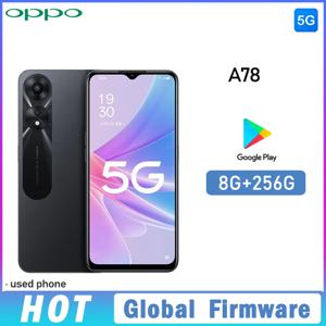 OPPO A78 5G 스마트폰 글로벌 펌웨어 MTK Dimensity 700 안드로이드 12 RAM 8GB ROM 256GB 6.56인치 카메라 50MP 5000mAh 중고폰