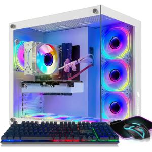 게이밍 PC, GeForce RTX 3060 Ti 8G, 코어 i7-8700 최대 4.6G, 16G DDR4, 1T SSD, 600M WiFi, BT 5.0, RGB 팬 x7, 윈도우