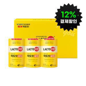 (12%결제할인)종근당건강 락토핏 골드 선물세트 100g 3개 + 쇼핑백
