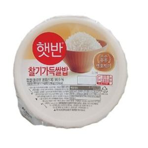 CJ햇반 찰기가득 쌀밥 210g 24개 즉석밥 햇반 잡곡 흑미 발아현미 오뚜기밥