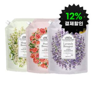 (12%결제할인)르샤트라 고농축 부케 3종 섬유유연제 1.6L 4개  / 피오니 라벤더 뮤게