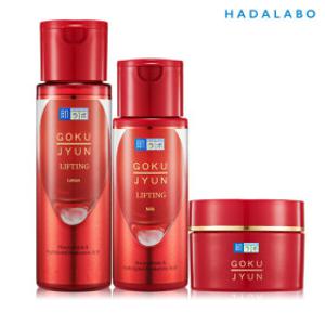 하다라보 고쿠쥰 리프팅 3종(로션170ml+밀크140ml+크림50g) (페이스롤러 증정)