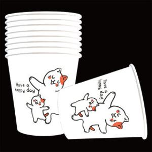 무료배송 페이퍼맥스 고양이 종이컵 2000개/1박스