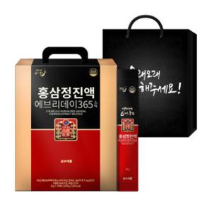 홍삼정 에브리데이 홍삼스틱 1박스(100포+선물용 쇼핑백) 6년근 홍삼 365