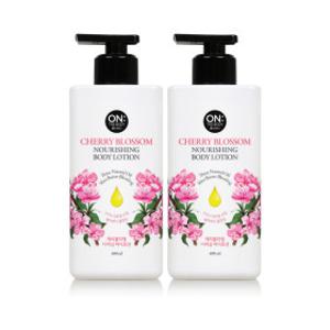 온더바디 플라워 바디로션 체리블라썸 400ml 2개