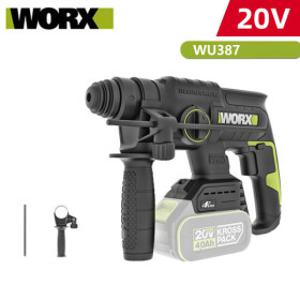 웍스 WU387 충전 로타리 해머드릴 20V 베어툴 본체 WU387.9 햄머드릴 함마드릴