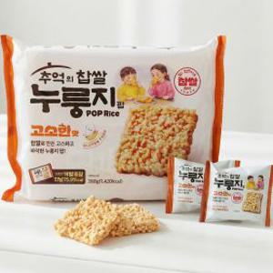 찹쌀누룽지 팝  고소한맛 x 3봉 (한봉당 12개 총 36개) 추억의 간식 개별포장