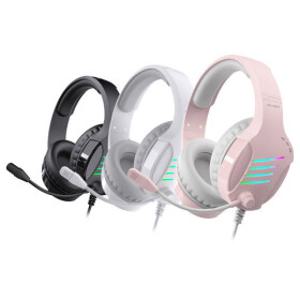아이리버 유선 게이밍 헤드셋 ENC 노이즈캔슬링 마이크 레인보우LED EQwear-G7H