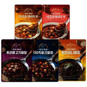 차오차이 짜장 마파두부 5종 10개 기획세트 (직화2+비프2+트러플2+한국풍2+시추안2)