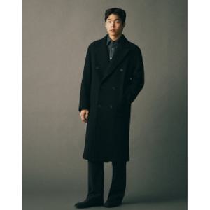 25FW 시즌오프HIS블랙 더블브레스트 코트 HZCO5F801BK 본사정품