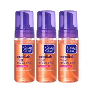 클린앤클리어 에센셜 훼이셜 포밍클렌저 150ml 3개