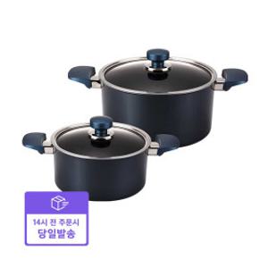 해피콜   빠른배송  클래식 다이아몬드 냄비 2종 세트 (20양 24곰)