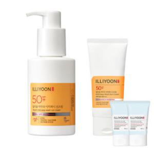 (9% 결제할인) 일리윤 저자극 이지워시 선크림 80ML+150ml +일리윤 세라마이드 아토수딩젤 30ML 2개