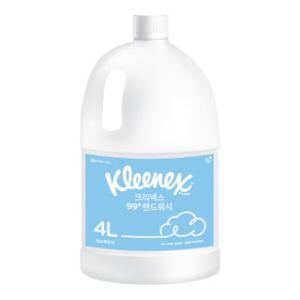 크리넥스 99+ 핸드워시 허브파우더향 거품형 4L 대용량