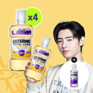 리스테린 토탈케어 검케어 마일드 750ml 4개 + 토탈케어 마일드 100ml 1개 증정