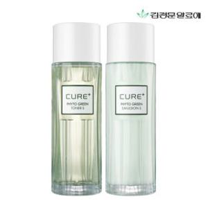 (봄맞이 수분충전 특가 + 사은품 100%증정)김정문알로에 기초2종세트 큐어 피토 그린 토너+에멀젼 130ml
