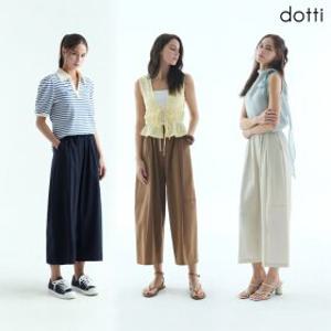 26SS 도티 썸머 나일론 커브드 와이드 8부 팬츠 여성 3종
