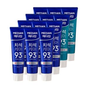 (5% 결제할인)메디안 치석치약 오리지널 120g 6개+ 치석잇몸 120g 6개