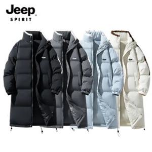 지프스피릿 JEEP SPIRIT 남녀공용 롱패딩 벤치파카 롱점퍼 루즈핏
