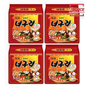 얼큰한 너구리 라면 (멀티팩)5개입 x4개