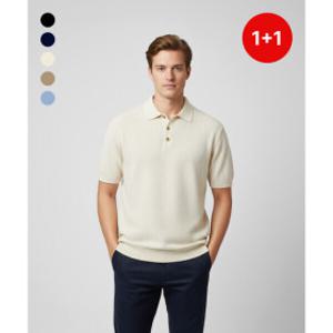 인터메조 1+1 SS 신상 쿨 라이트 데일리 카라넥 남성 니트 IMGSKN530G
