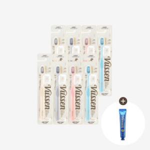 (빅스24% 쿠폰혜택) 오스템 뷰센 라이트 칫솔 8P (작은헤드) + 뷰센 C 미니치약