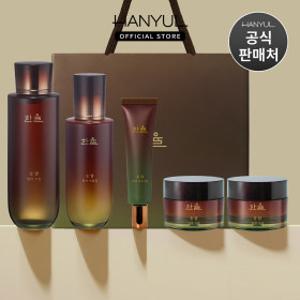 내일도착한율 송담 탄력 기초 5종세트(스킨+에멀전+아이크림+크림2개+쇼핑백)